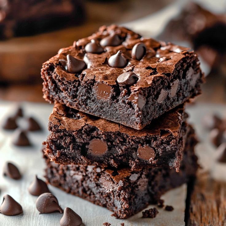 decadent chocolate chip brownies recipe
